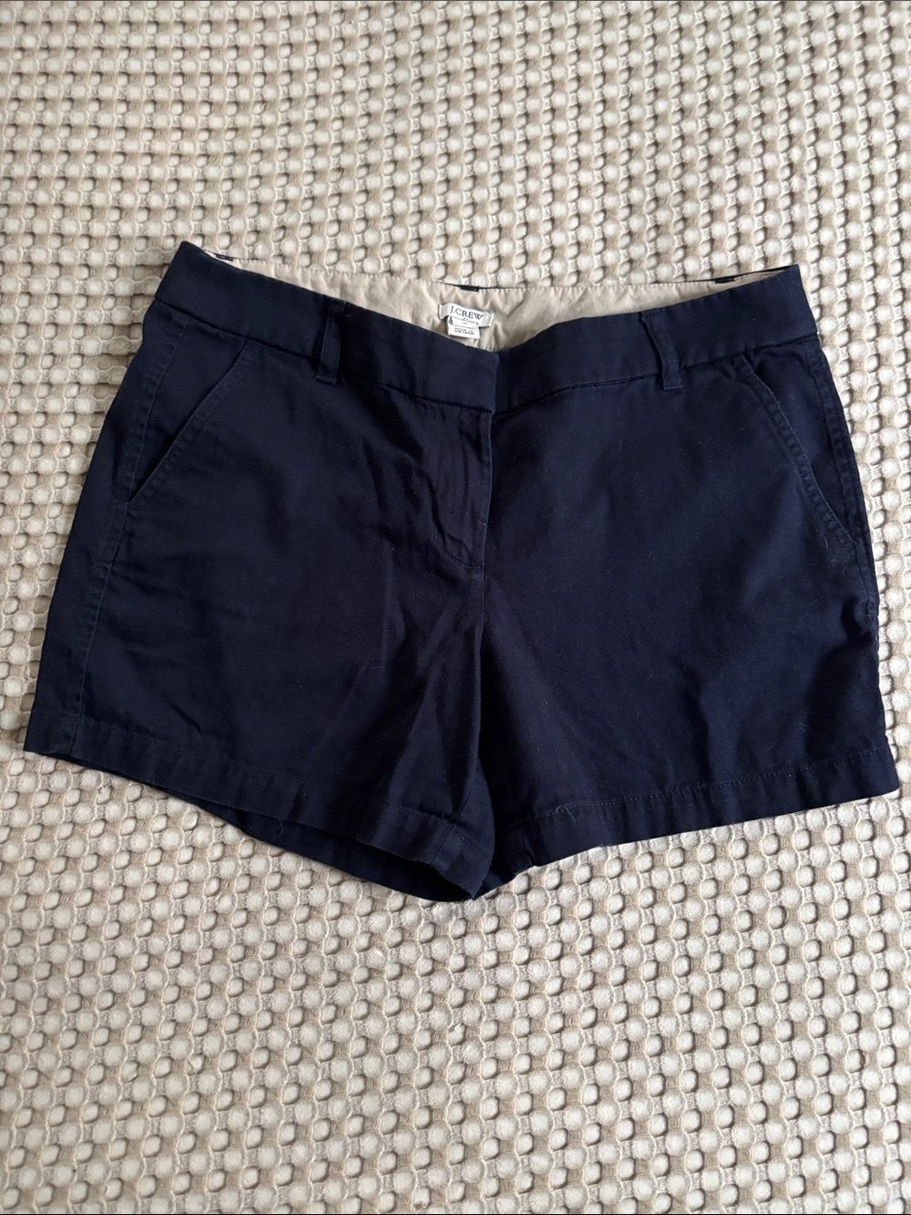 J. Crew Women's Navy Cotton Chino Shorts